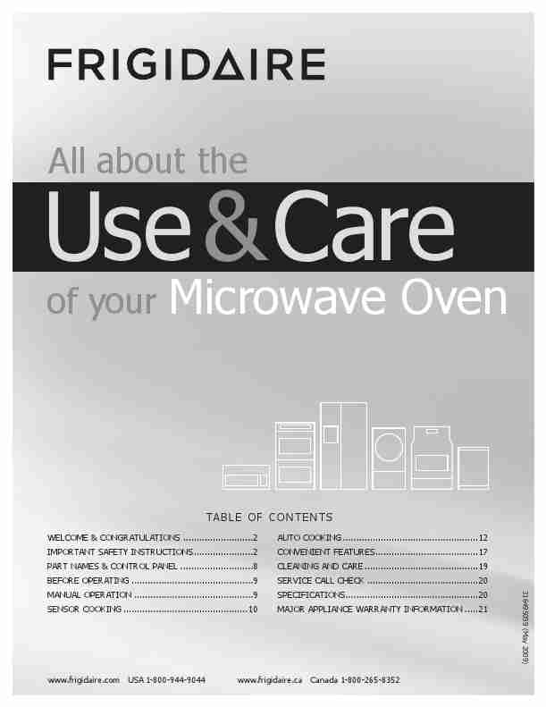 Frigidaire Microwave Oven CGMO205-page_pdf